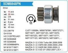 ������� �������� Mazda 3 (BK)/6 (GG)/Atenza (GG)/CX-7 (ER)/MPV II (LW) Krauf SDM6848 ����
