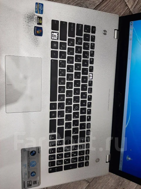 Asus N76VZ. 17.3", 2,5����, ��� 6 ��, ���� 750���, WiFi: 1, Bluetooth: 1, ����������� �� 7��. ����