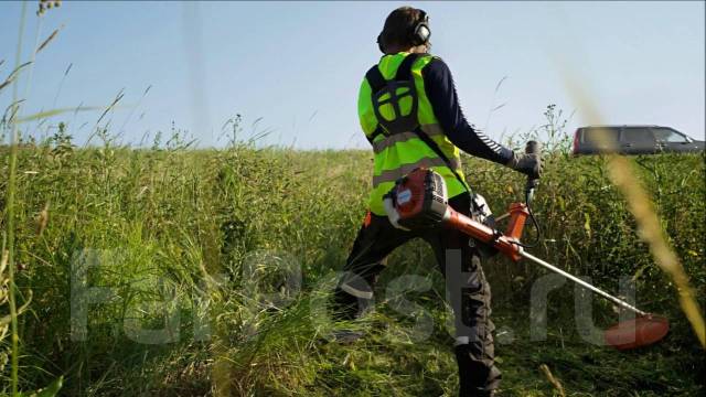 Покос травы, спил деревьев кустарника, уборка участка от веток в Артеме