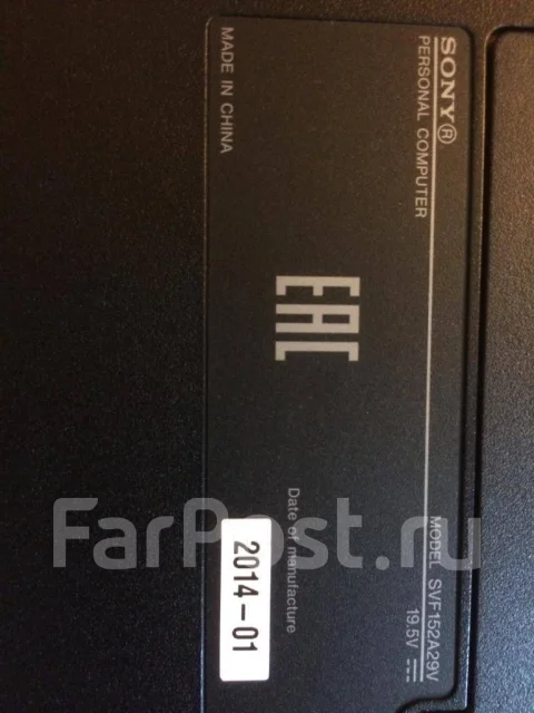Sony VAIO SVF152A29V. 15.6", ��� 6 ��, ���� 450���, WiFi: 1, Bluetooth: 1 ����