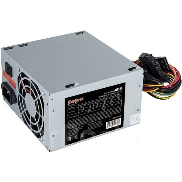Блок питания 550 Вт ATX Exegate AB550, новый, под заказ. Цена: 1 975 ...