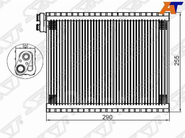Испаритель кондиционера Lexus GX, Lexus GX470, Lexus GX470 02-07 ...
