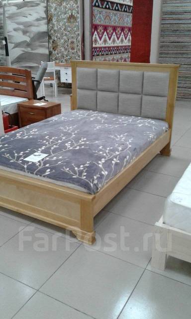 Кровать двуспальная Классика мягкая 140*200. Массив сосны, новый, в ...