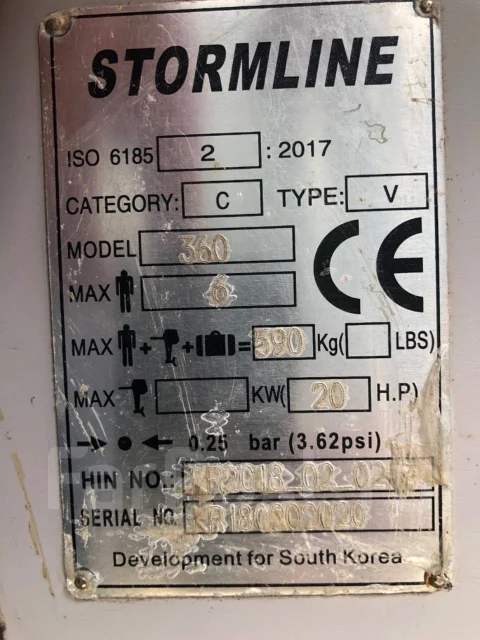 Stormline Heavy Duty Air. 2018 ���, ����� 3,6��. ����