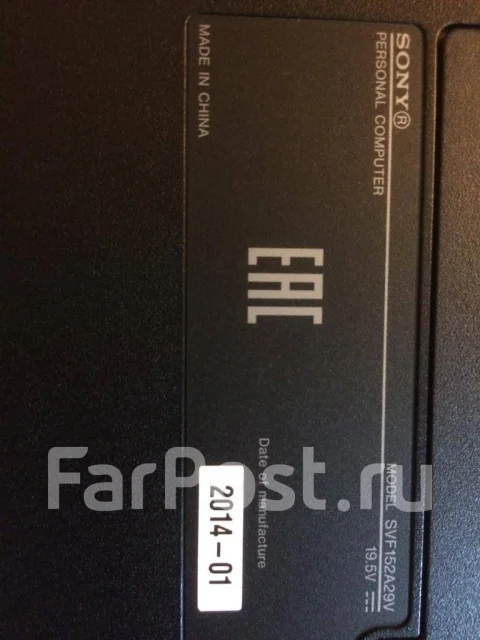 Sony VAIO SVF152A29V. 15.6", ��� 6 ��, ���� 450���, WiFi: 1, Bluetooth: 1 ����