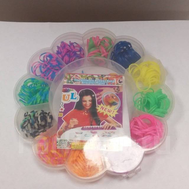 Купить недорогие наборы для плетения браслетов из резиночек Rainbow Loom bands