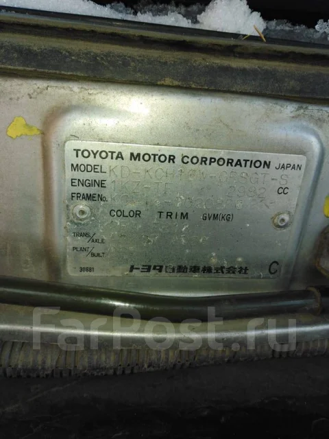 Toyota Granvia. KCH16W, 1KZTE ����