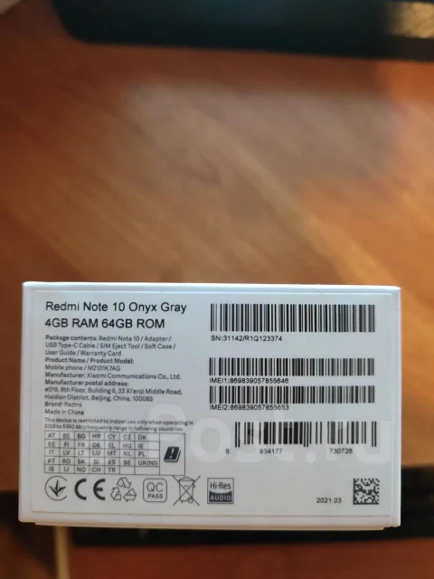 Xiaomi Redmi Note 10. �/�, �����, 4G LTE ����