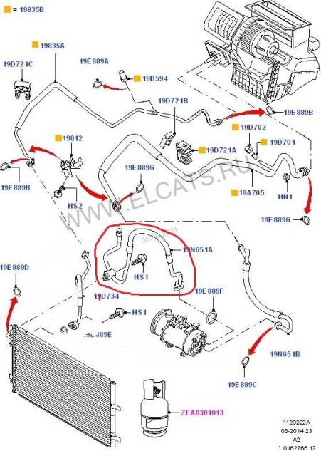 Схема кондиционера на форд мондео 3