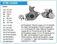 ������� Mitsubishi 4D32,33,35 ������ MH Motorherz STM1354WA ����