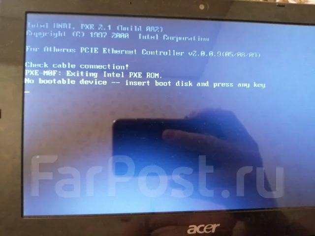 Acer Aspire One. 10.1", 1,7����, ��� 1024 ��, ���� 160���, WiFi: 1, Bluetooth: 1, ����������� �� 8��. ����