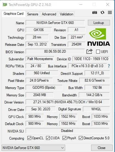 GeForce GTX 660 ����