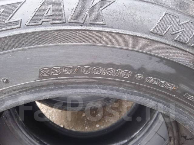 Bridgestone Blizzak, 235/60R16, 16", 1 шт, 235 мм, 60 %, радиальный ...