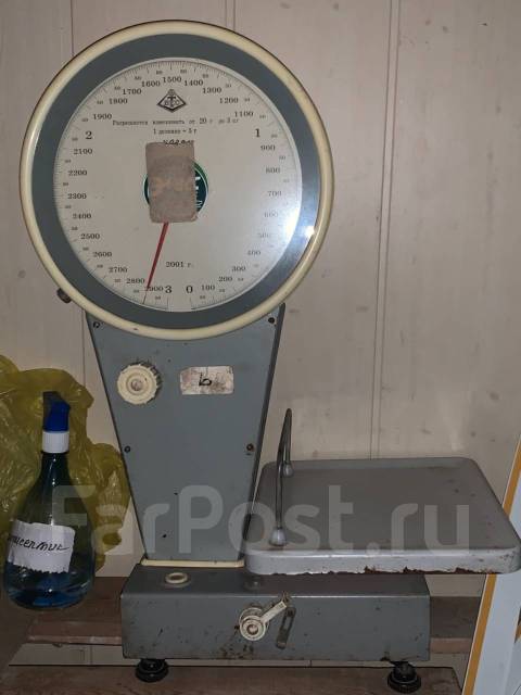 Весы торговые механические, б/у, в наличии. Цена: 1 000₽ во Владивостоке