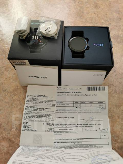 Honor Magic Watch 2 46mm, умные часы, GPS, IP67, Android, iOS, б/у, в ...