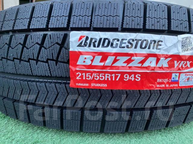 Made in Japan Bridgestone Blizzak VRX, 215/55 R17 94S, 17