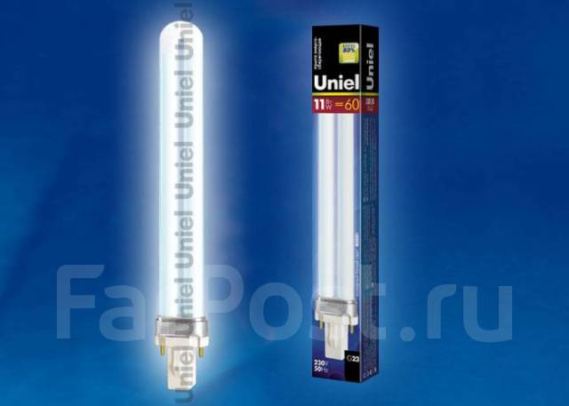 Лампа энергосберегающая. Картонная упаковка PLG23 ESL-PL-11/4000/G23 ...