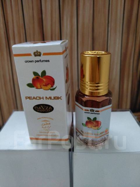 Мускус и ваниль. Персик и мускус. Peach musk. Легкий парфюм персик с перламутром. Масляные духи ravza 6 мл.