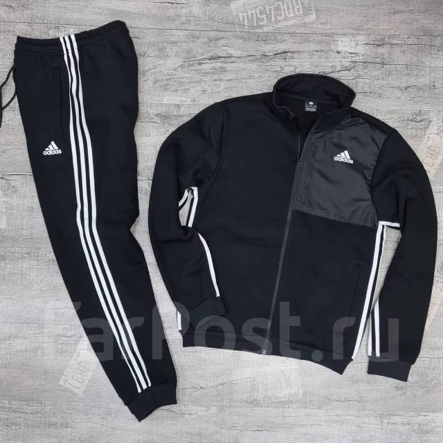 Костюм спортивный Adidas утепленный(качество! )/1350, 46, 48, 50, 52, 54, новый, под заказ. Цена: 4 500₽ во Владивостоке