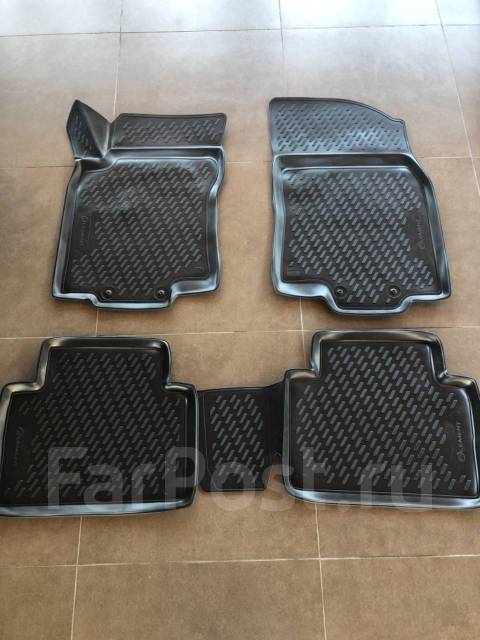 Коврики в салон 3D из полиуретана Nissan X-Trail Т32 (2013->) Л/Р ...