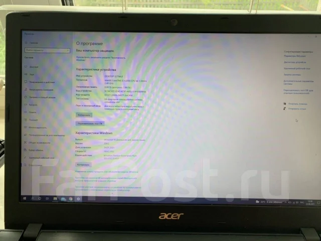 Acer TravelMate. 15.6", 2,4����, ��� 8 ��, ���� 1���, WiFi: 1, Bluetooth: 1, ����������� �� 5��. ����