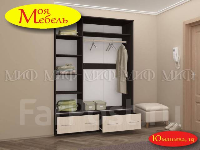 Шкаф-купе 3-ств Модерн, ширина 1м50см, лдсп, количество дверей: 3, 135 ...