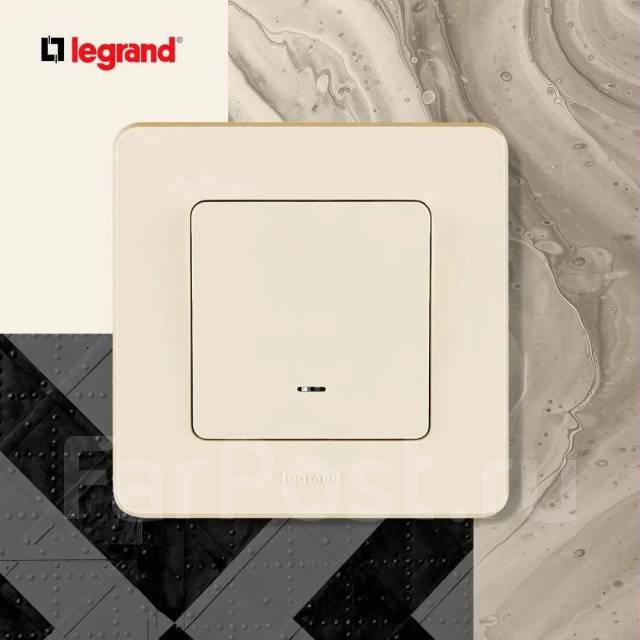 Выключатель Inspiria Legrand, новый, в наличии. Цена: 288₽ во Владивостоке