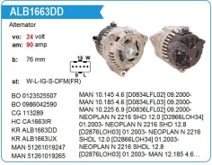��������� MAN 10.145 4.6 09.2000- 24V 90A Krauf ALB1663DD ����