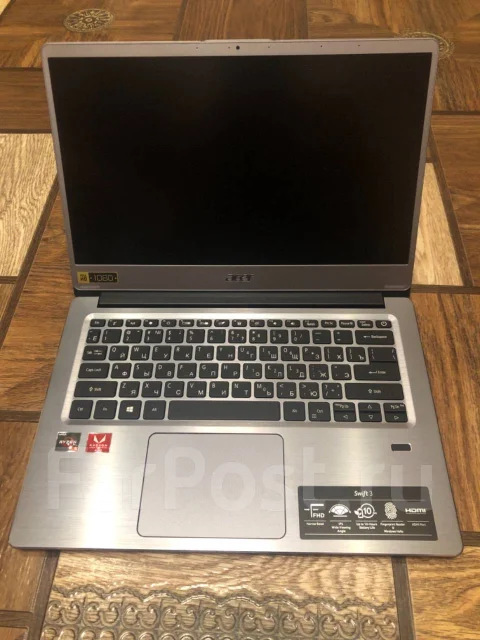 Acer Swift 3. 14", 2,1����, ��� 8 ��, ���� 500���, WiFi: 1, Bluetooth: 1, ����������� �� 10��. ����