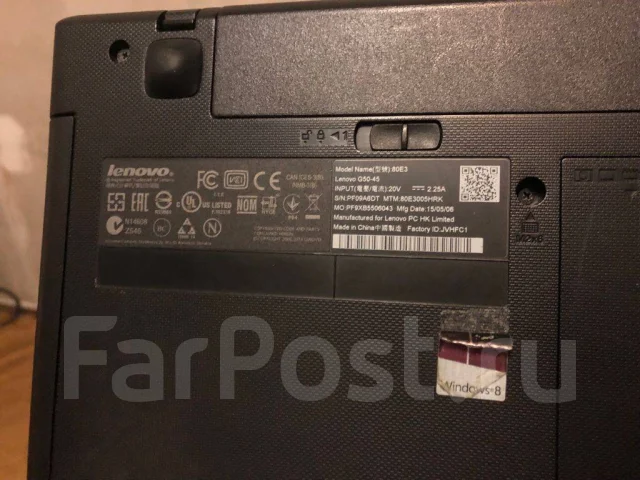 Lenovo IdeaPad G50-45. 15.6", 2,4����, ��� 6 ��, ���� 500���, WiFi: 1, Bluetooth: 1, ����������� �� 3��. ����