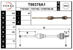 ��������� ��� (� ABS) toyota RAV 4 II (XA2) EAI T98376A1 T98376A1 ����