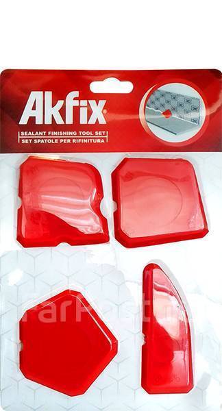  шпателей для силикона Akfix для выравнивания и затирки герметиков .