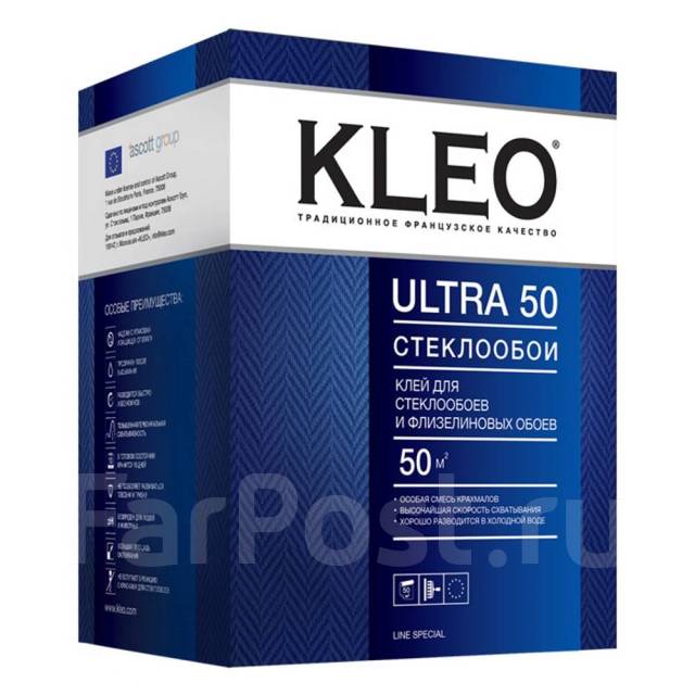 КЛЕО Клей Клео Ультра, 500 гр. для стеклообоев, в наличии. Цена: 1 510 ...
