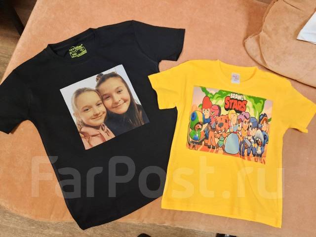 Печать на черных футболках - Подарки и сувениры в Хабаровске