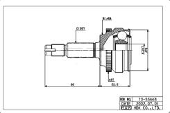 ���� �������� /������ /����� HDK ��� Toyota Corolla 1997-2002 ZE120 ZZE240 ZZT241; TO-055A48; (TO-E055A TO-55A48 859047) 4341012670 0110055A48 110055...
