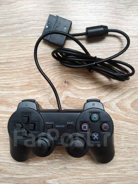 Джойстик PS2/PS1 (проводной, DualShock Sony PlayStation), новый, в ...