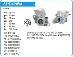 ������� Toyota 1FZ, LAND Cruiser 80 FZJ80 1,5 kw, MH Motorherz STN3169WA ����