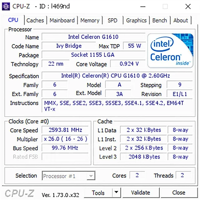 Intel Celeron G1610 ����