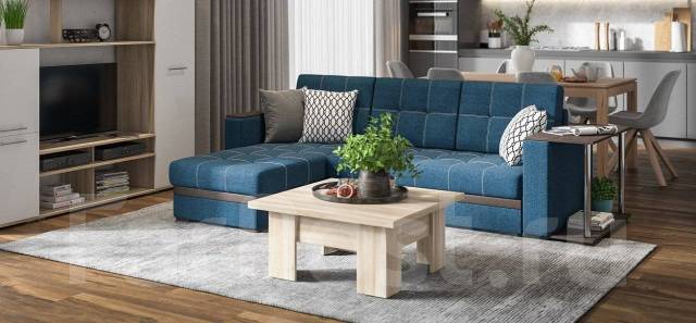 Угловой диван Атланта Люкс (мальмо синий), новый, в наличии. Цена: 49 999₽в Находке