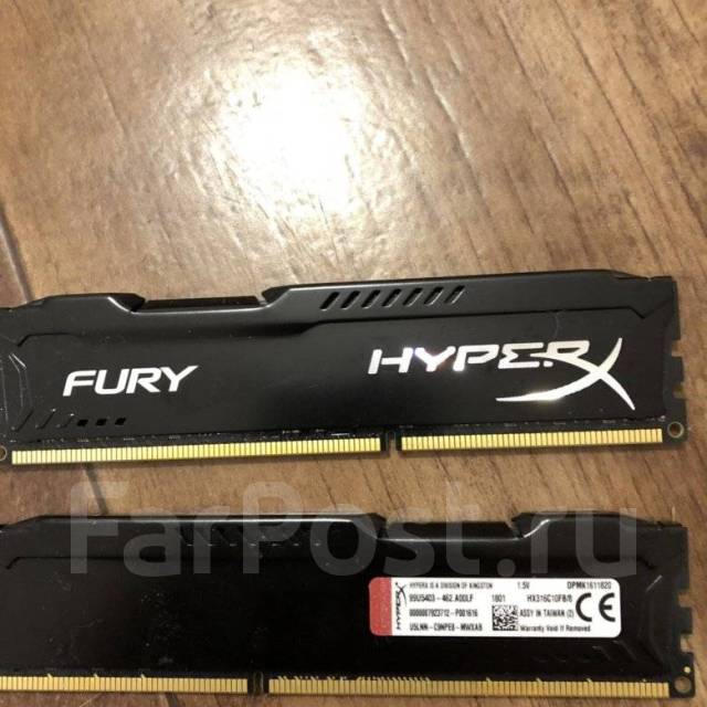 Оперативная память DDR4 Kingston HyperX FURY [HX426C16FB3/8] 8 ГБ ...