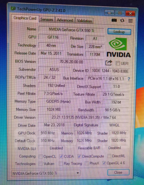 GeForce GTX 550 Ti ����