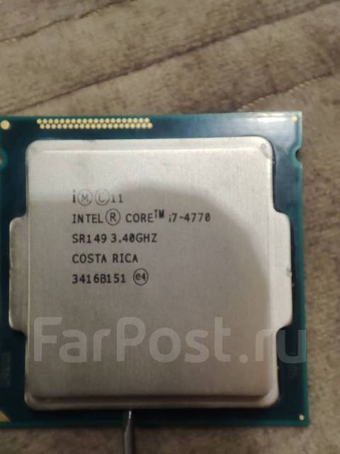 Процессор intel core i7-4770, б/у, в наличии. Цена: 000₽ в Уссурийске