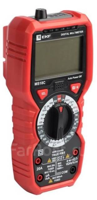 Мультиметр цифровой MS18C EKF Expert, новый, в наличии. Цена: 4 290₽ во ...