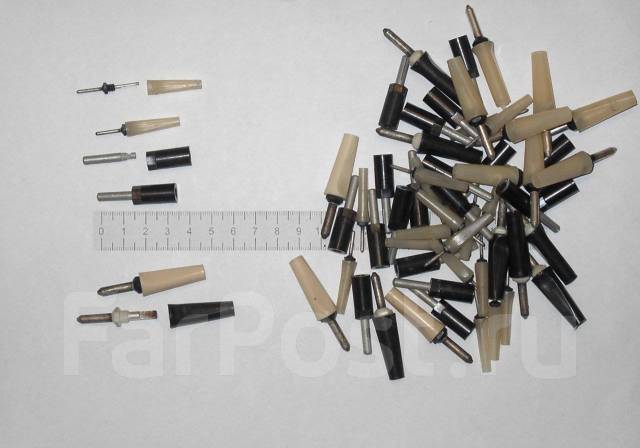 Штепсель, штекер, разъем, вилка Ш4 Ш4-2 Ш1.6 посеребренка, новый, в ...