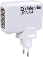 �������� ���������� ������� DEFENDER UPA-04 � 4 ����� USB, 5V/2.1A, box-50 83521 ����