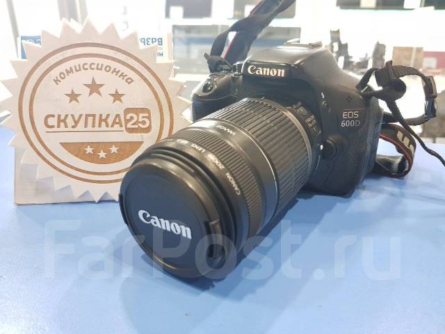Canon 600d c объективом 55-250mm ! Низкая Цена ! Скупка 25 - Фотоаппараты  во Владивостоке