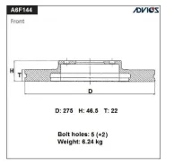 ���� ��������� ���. Advics A6F144B ����