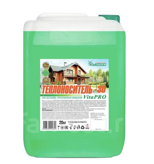 Теплоноситель -30 зелёный.10 кг - Климатическое и отопительное ...