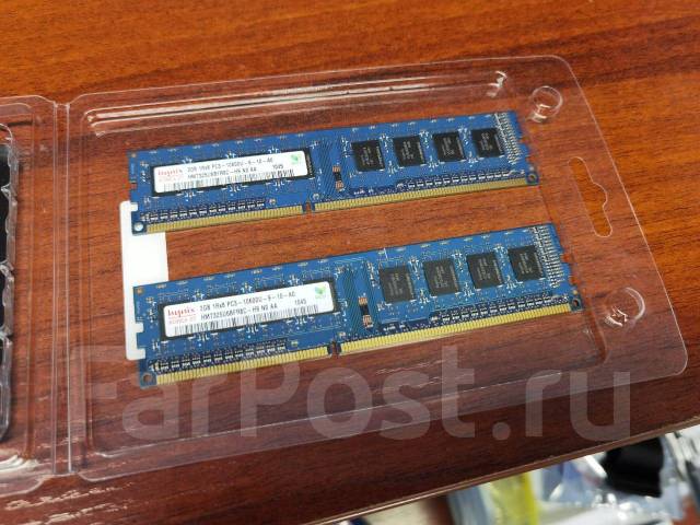 Оперативная память Hynix PC3-10600U-9-10-0A 4Gb (2 по 2Gb), 4 гб, б/у ...