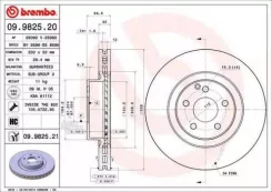 ���� ����. ���. [330x32] 5 ��� MB E/CLS/GLK-Class (C219/W211/S211/X204) 03.02- Brembo 09982521 09982521 ����